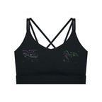 Women's Artificial Athletics Lycra Cropped Yoga Sport Bra