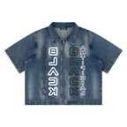 Unisex A.B. Vintage Reflections Full-Zip Denim Shirt