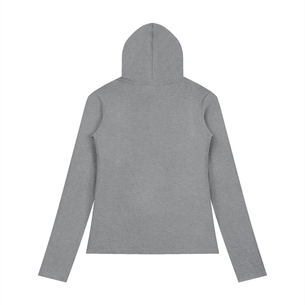 Digitally Enhanced Antimatter Splashed Hooded Long Sleeve T
