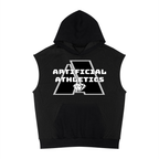 Unisex Artificial Athletics Mesh Sleeveless Hoodie