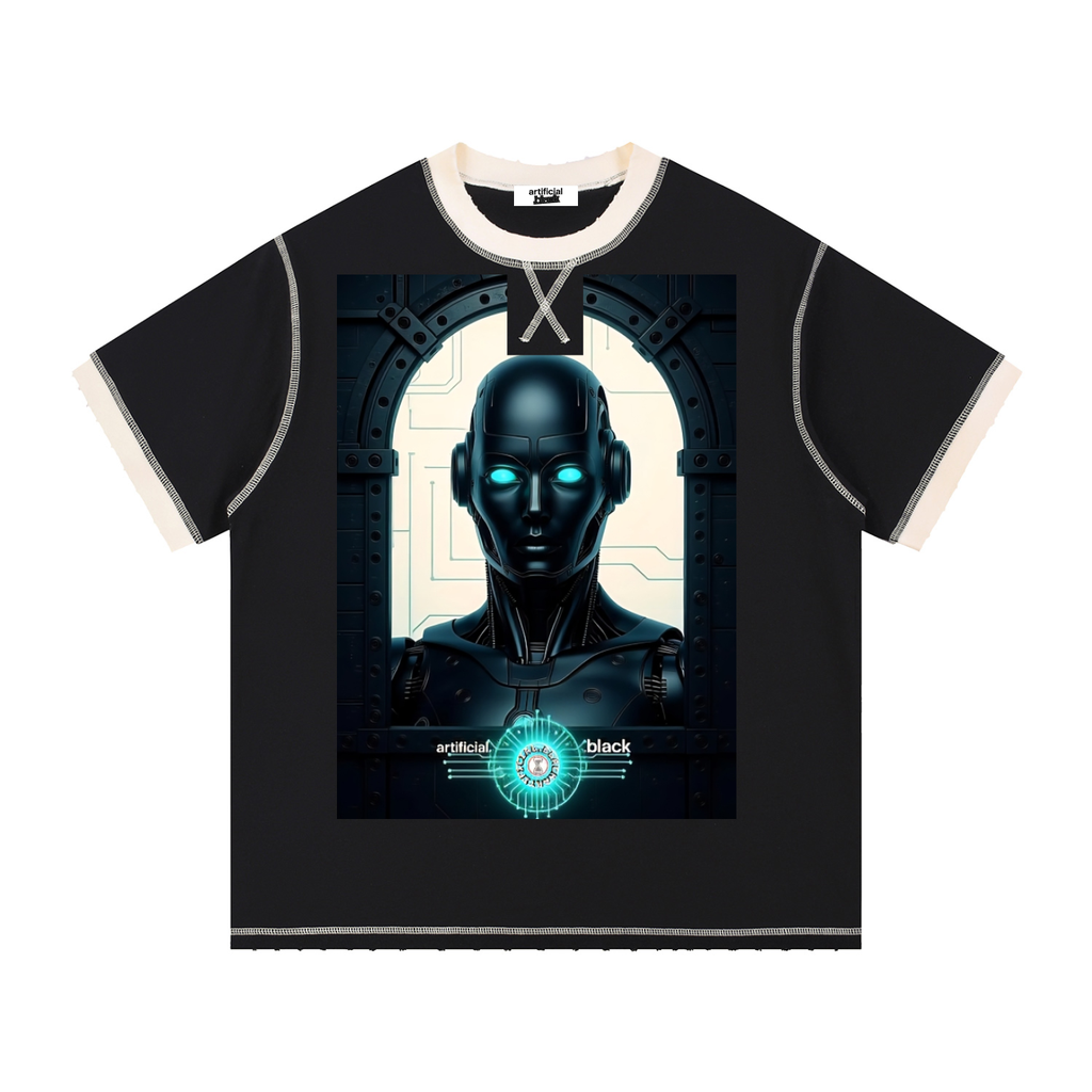 Contrast-Stitched Cotton T-Shirt