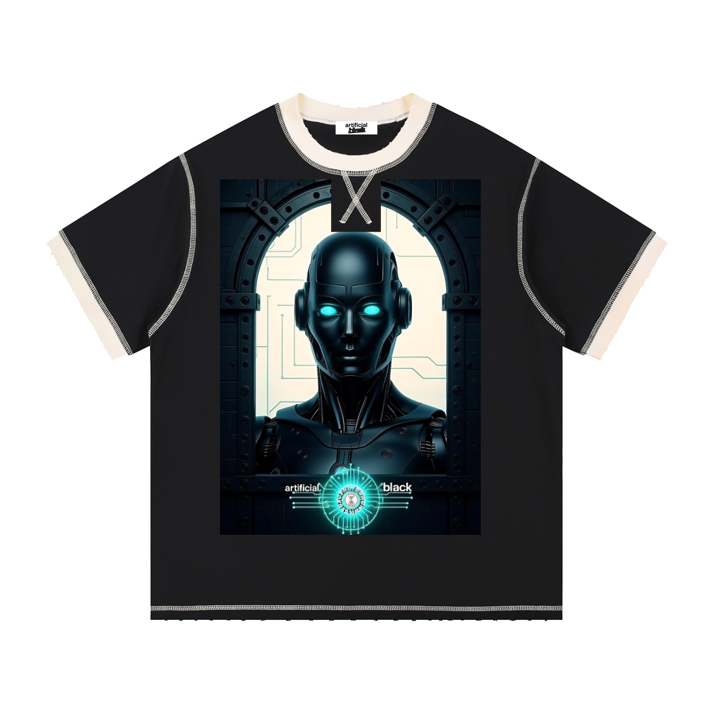 Contrast-Stitched Cotton T-Shirt