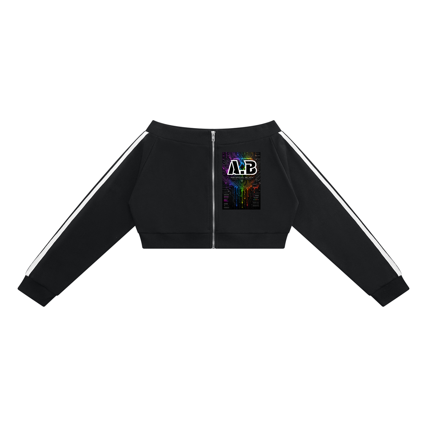 Women's Off-Shoulder Full Zip Hoodie