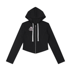 Women's Slim Cropped Full Zip Hoodie