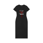 Women's V-Neck Short Sleeve Maxi Dress