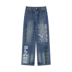 Women’s Vintage Digital Wash Wide Leg Jeans