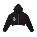 Essential Cropped Zip-Up Hoodie
