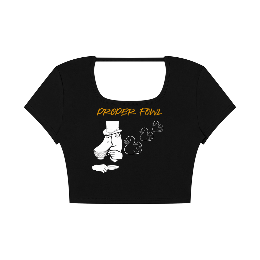 Women's Square Neck Crop T-Shirt