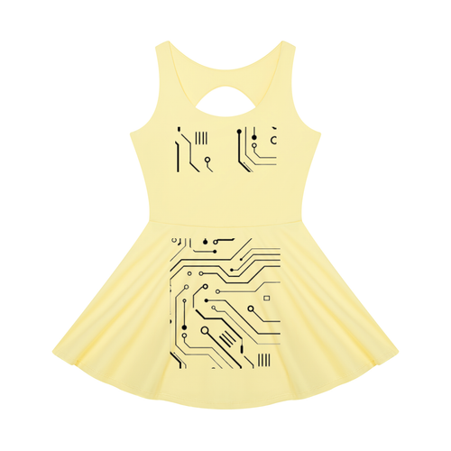 Robe de tennis cybernétique pour femme avec amélioration numérique