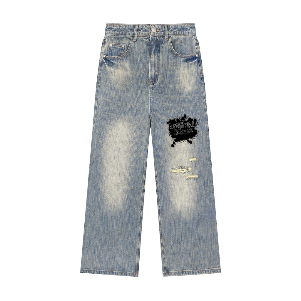 Reclaimed'93 Vintage Wash Distressed Denim Jeans