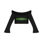 Women's Off-the-Shoulder Bell Sleeve Crop T-Shirt