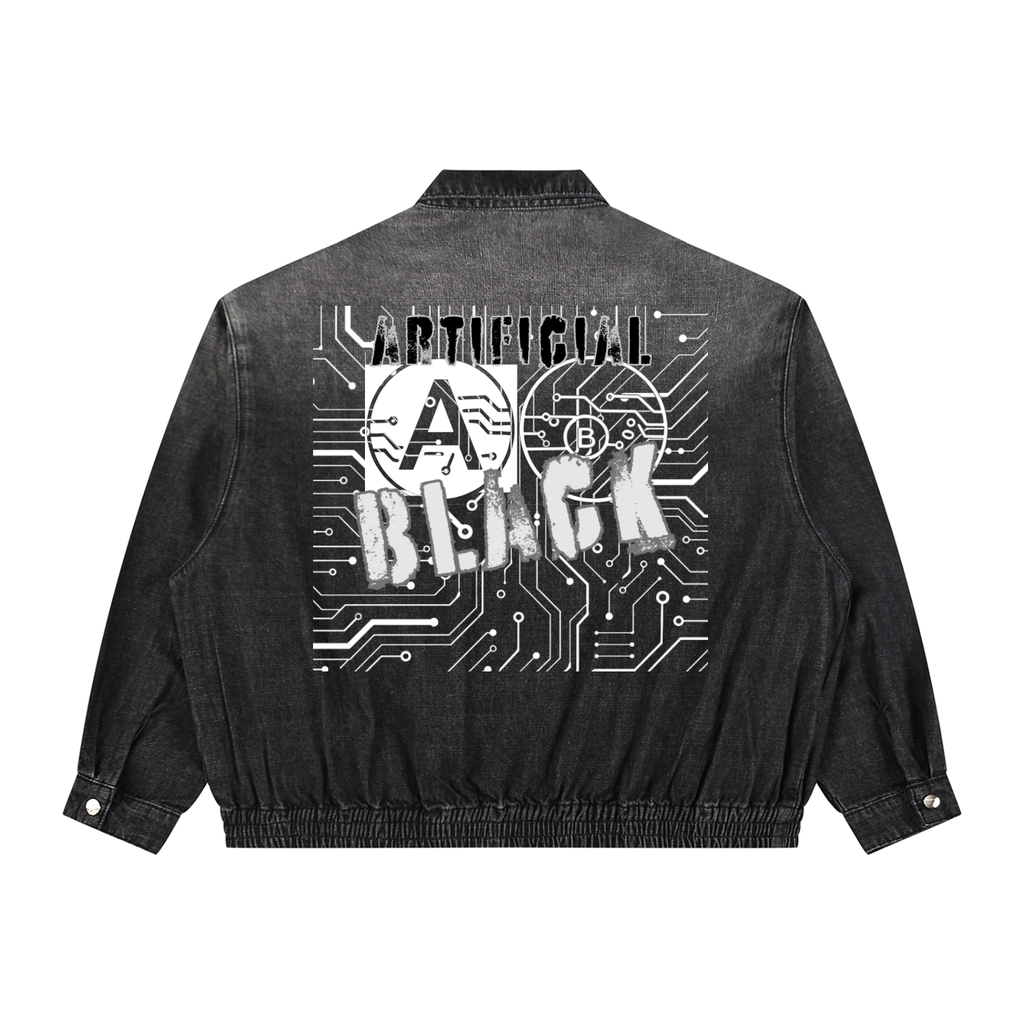 Universal Cyberpunk Vintage Denim Jacket