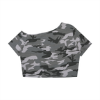 Women's D.S.T.F. Boot Camp Off-Shoulder Crop Camo T