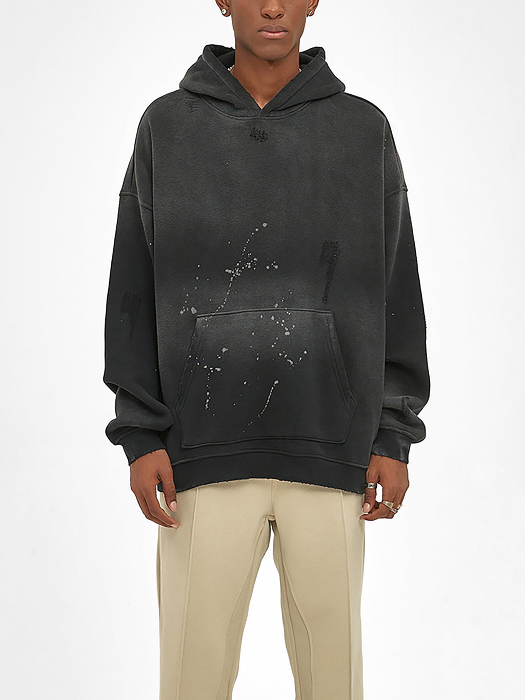 Diamonds In The Rough Frayed Fleece Hoodie
