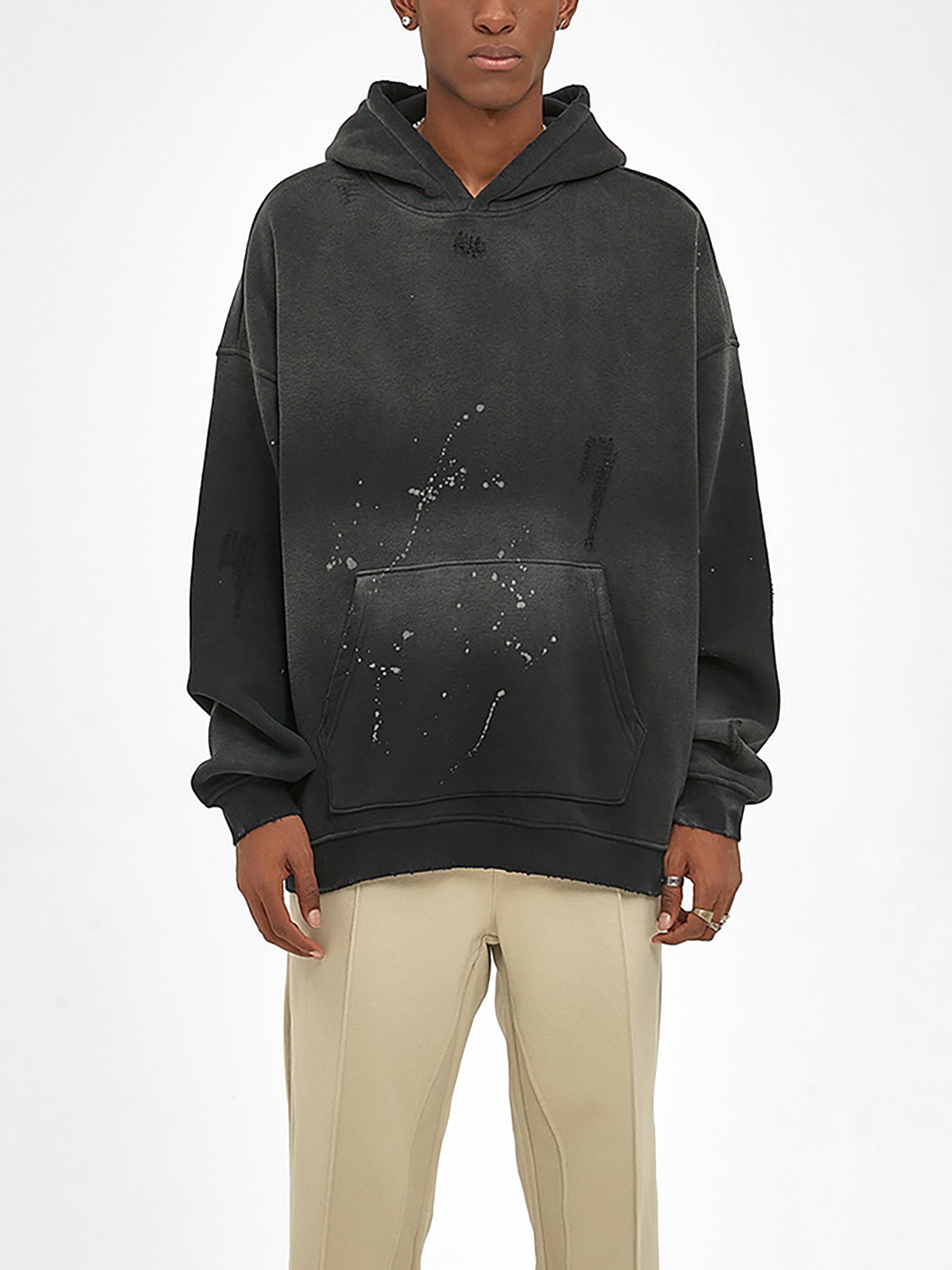 Diamonds In The Rough Frayed Fleece Hoodie
