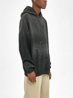 Diamonds In The Rough Frayed Fleece Hoodie