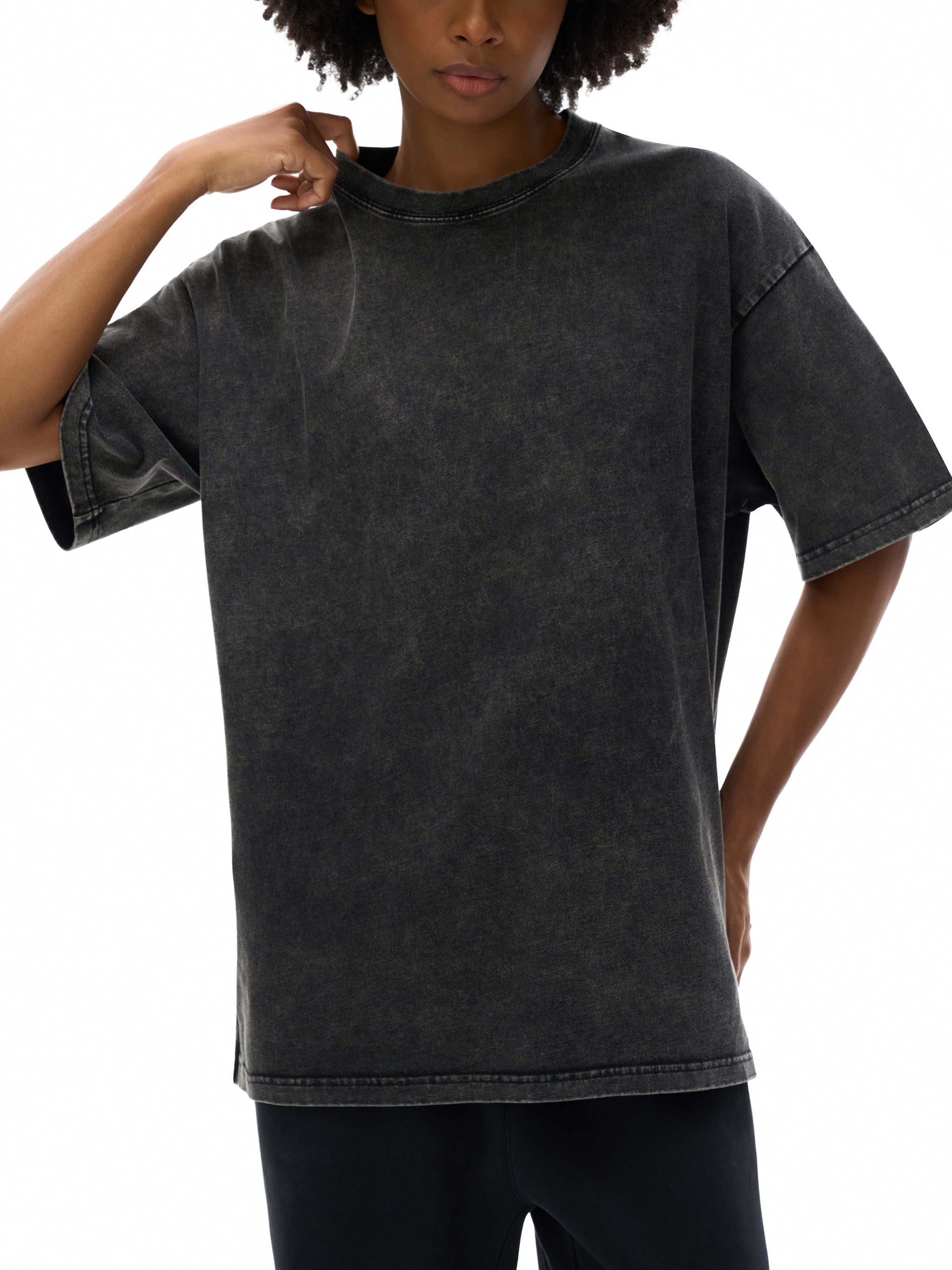 Livingmurals® Remix'd Snow Washed Oversized Cotton T