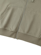 Drop-Shoulder Zip Up Hoodie