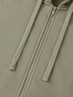 Drop-Shoulder Zip Up Hoodie