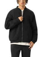 Essential Zip-Up Fleeced Digital Varsity Jacket