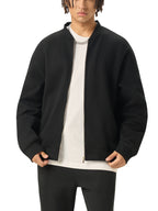 Essential Zip-Up Fleeced Digital Varsity Jacket