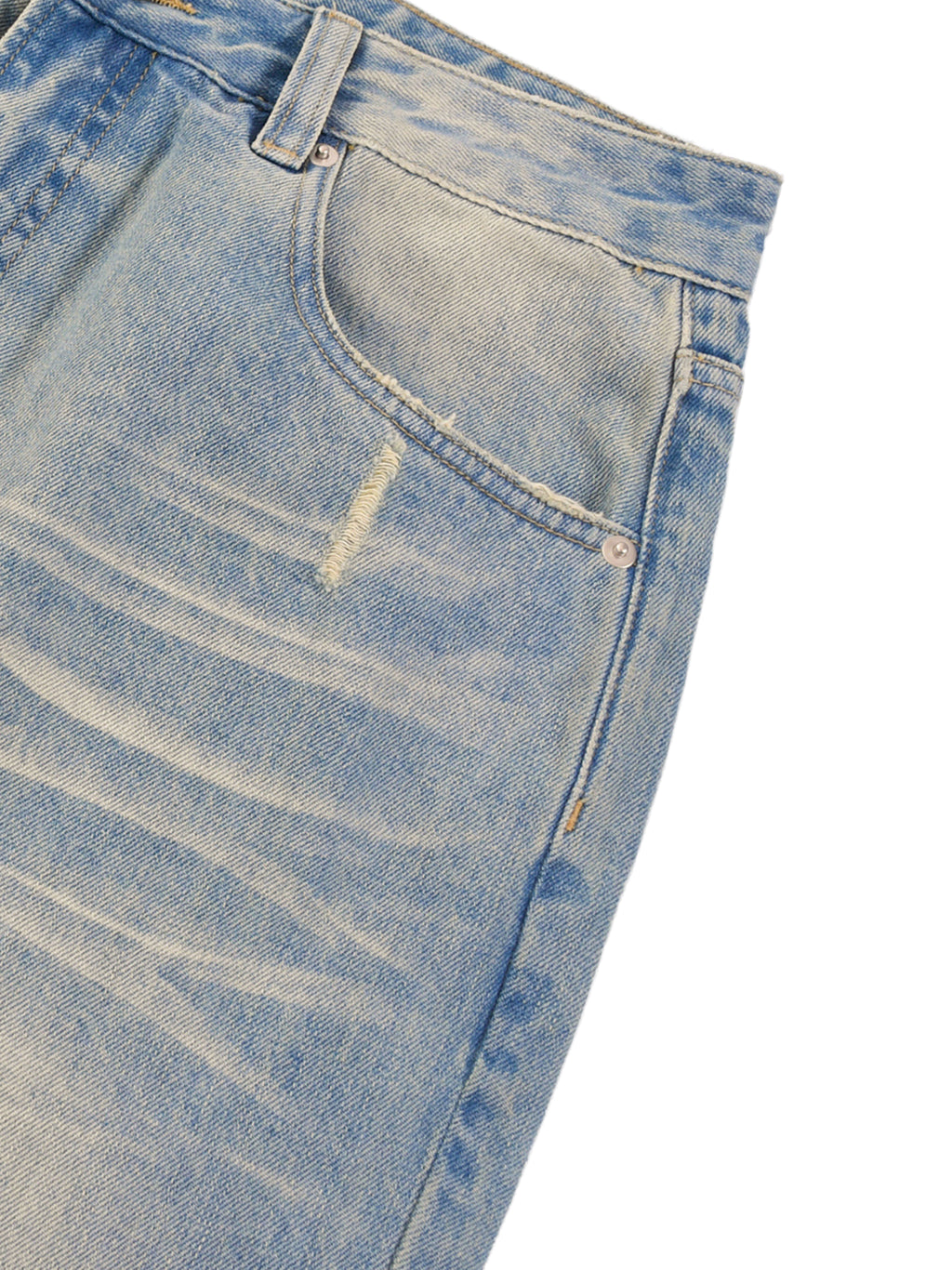 Digitally Enhanced Sun Fade Jeans