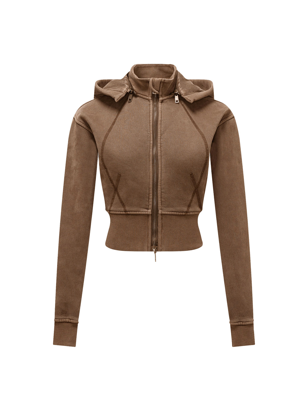 A.B. Standard Issue Vintage Washed Cropped Fleece Hoodie