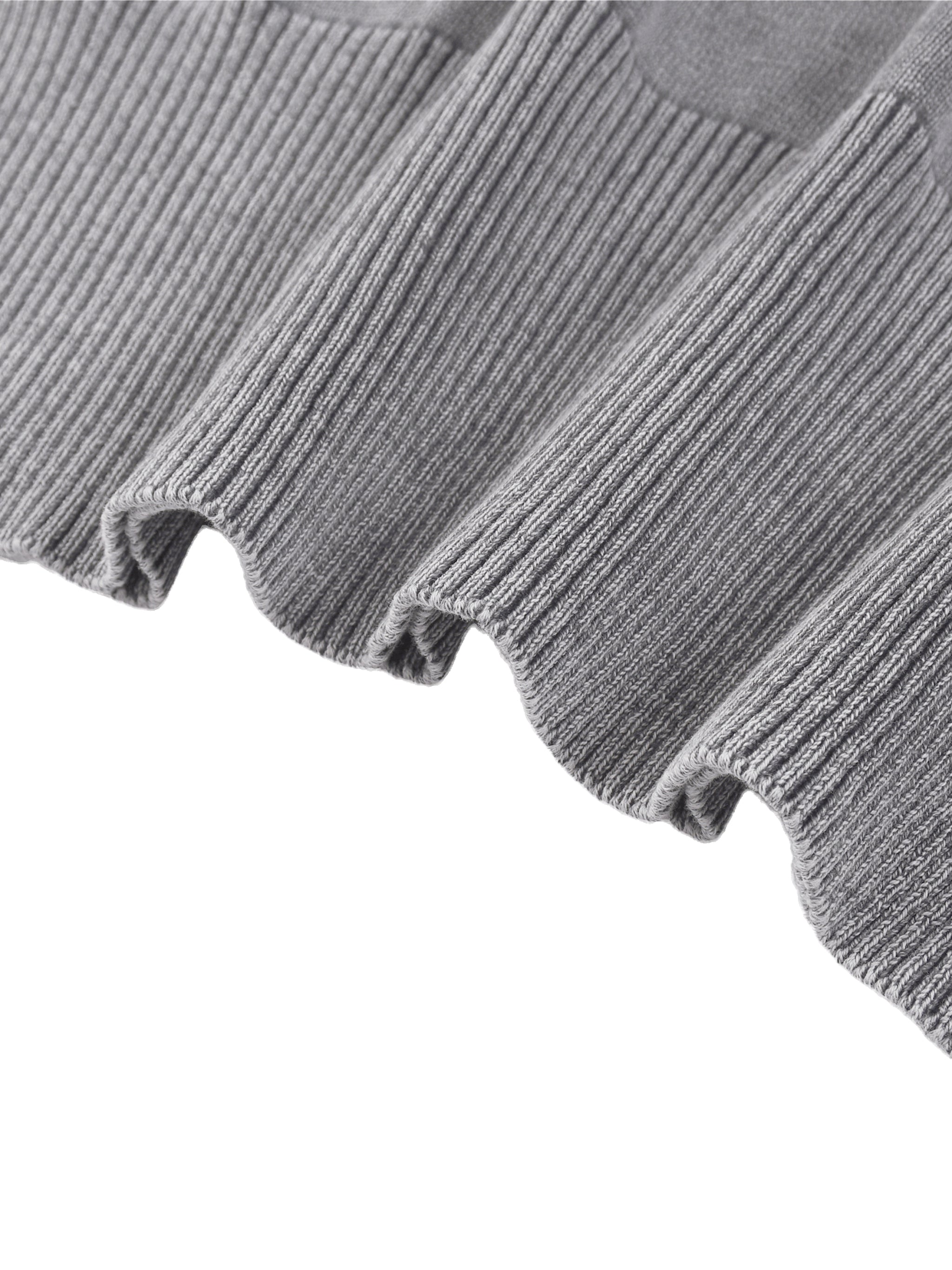 Mineral Wash Balloon Sleeve Cropped Sweater