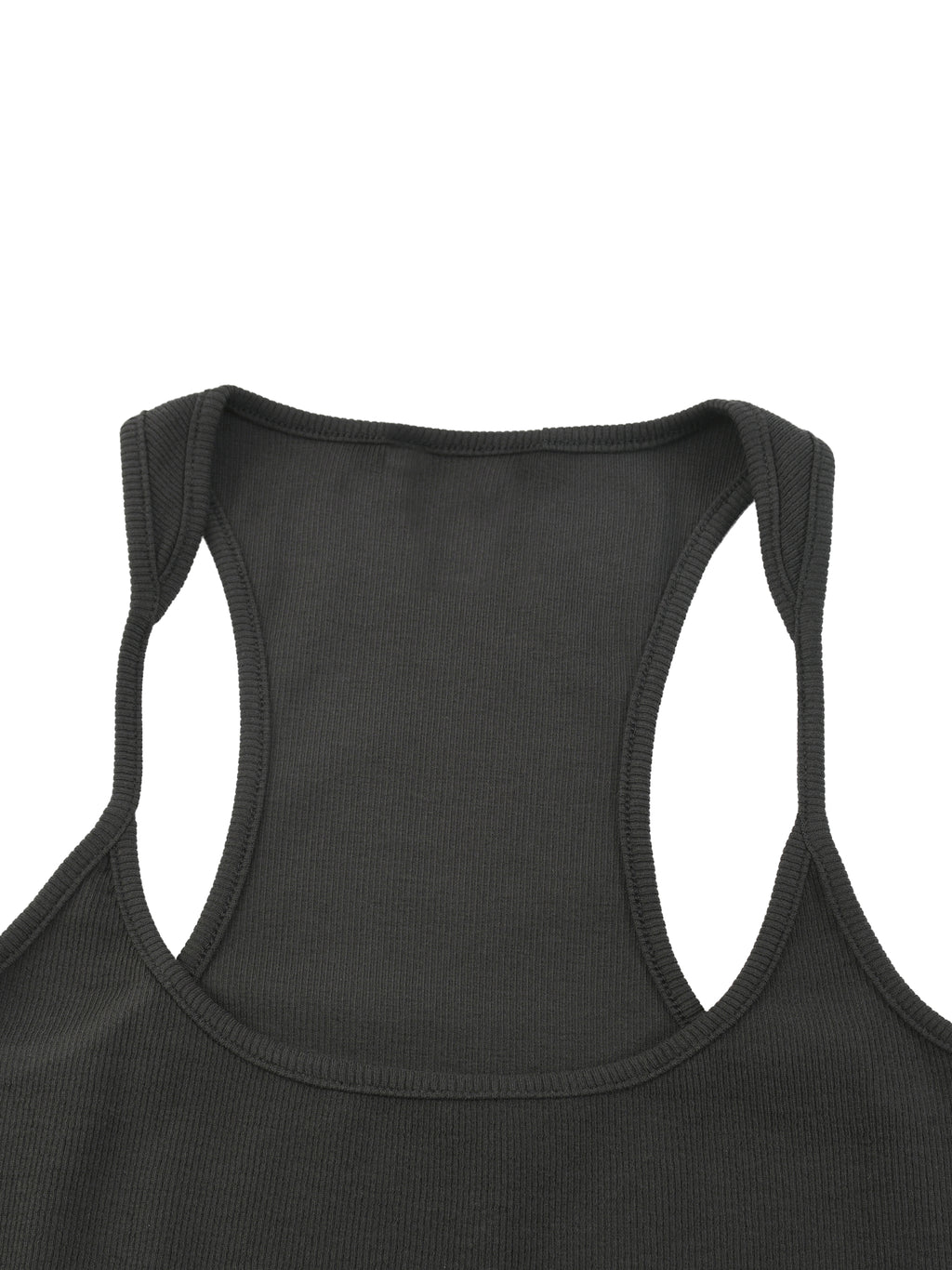 Neon Shadows Slim Fit Ribbed Racerback Tank Top