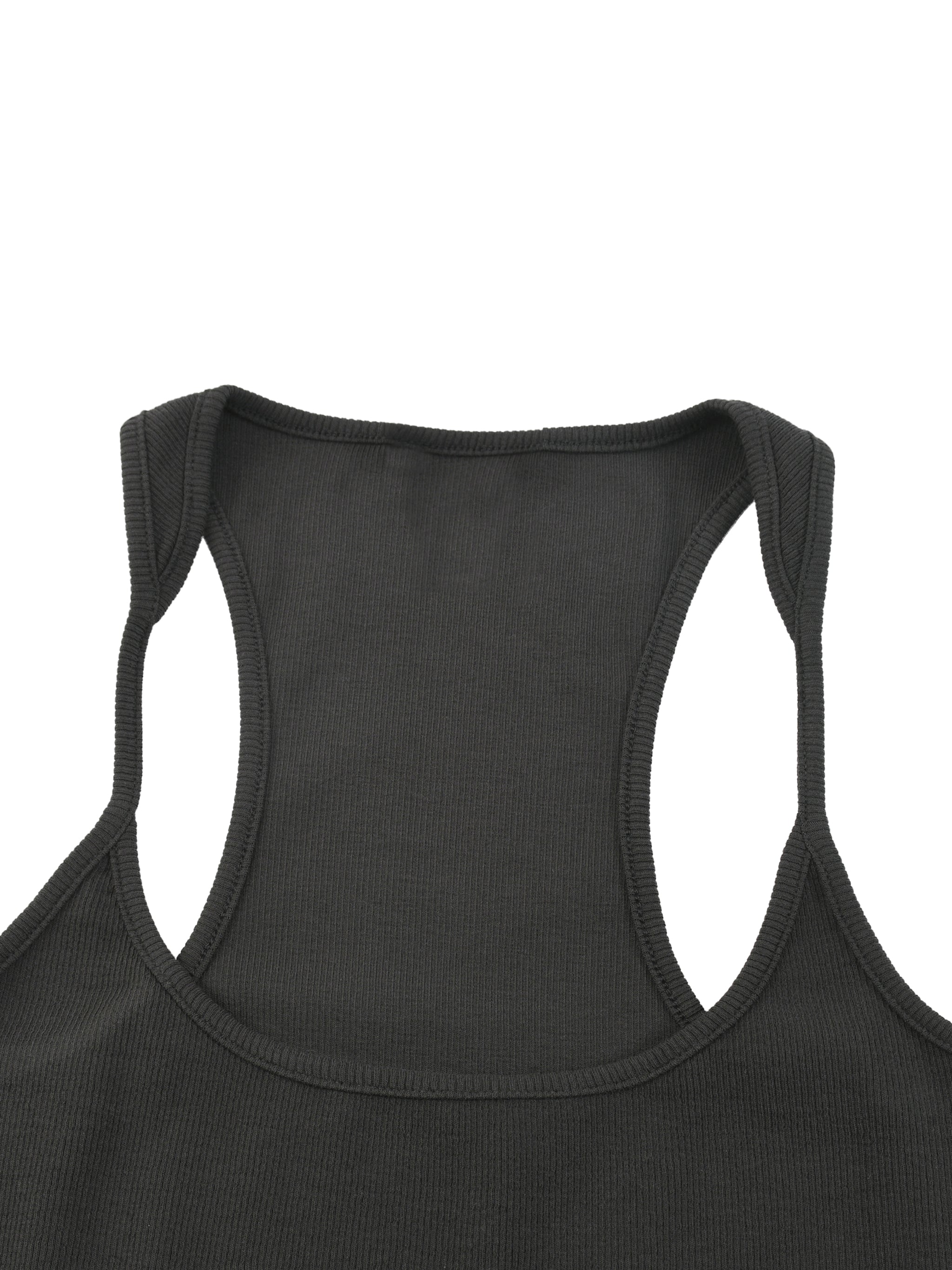 Neon Shadows Slim Fit Ribbed Racerback Tank Top