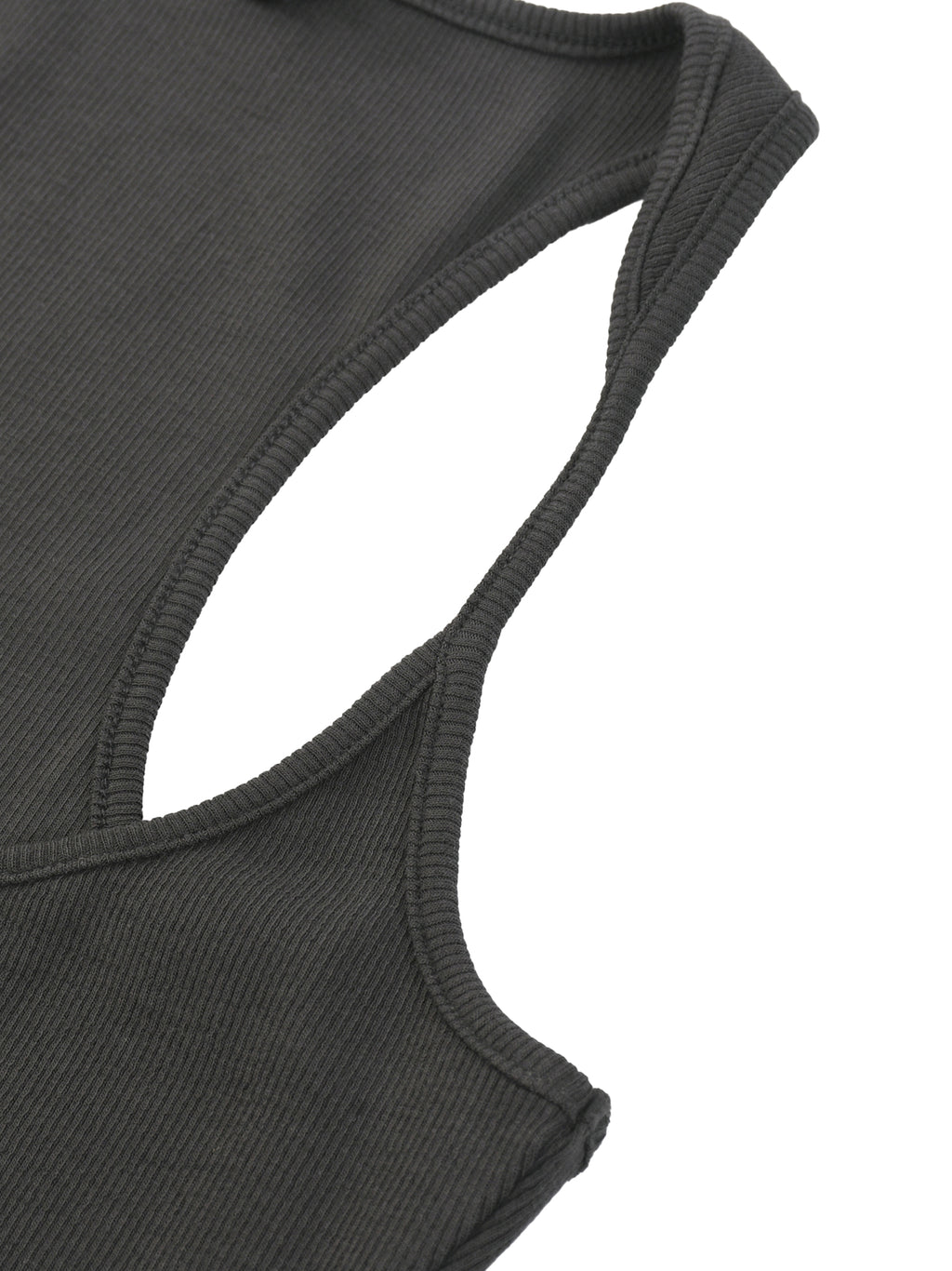Neon Shadows Slim Fit Ribbed Racerback Tank Top