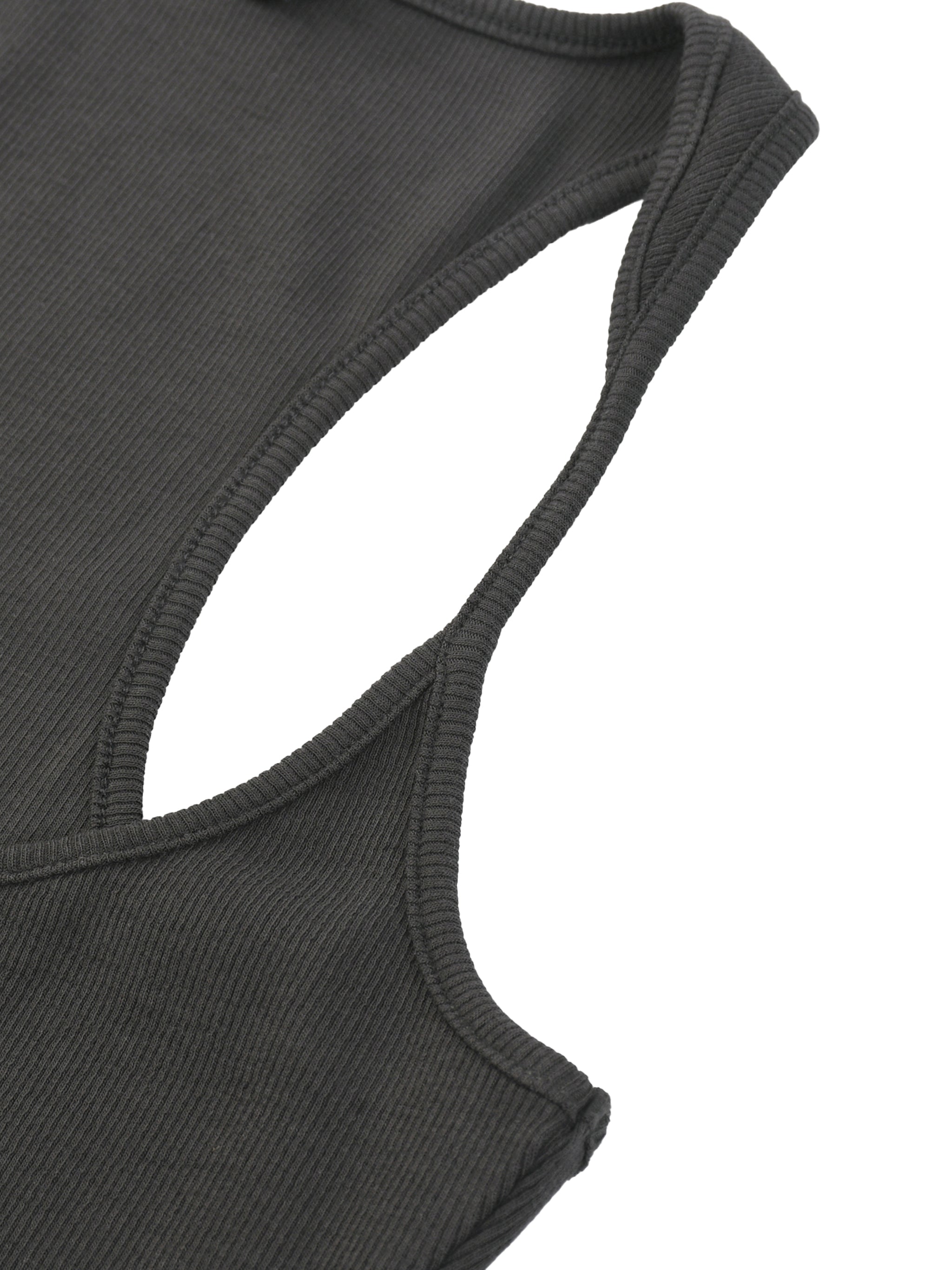 Neon Shadows Slim Fit Ribbed Racerback Tank Top