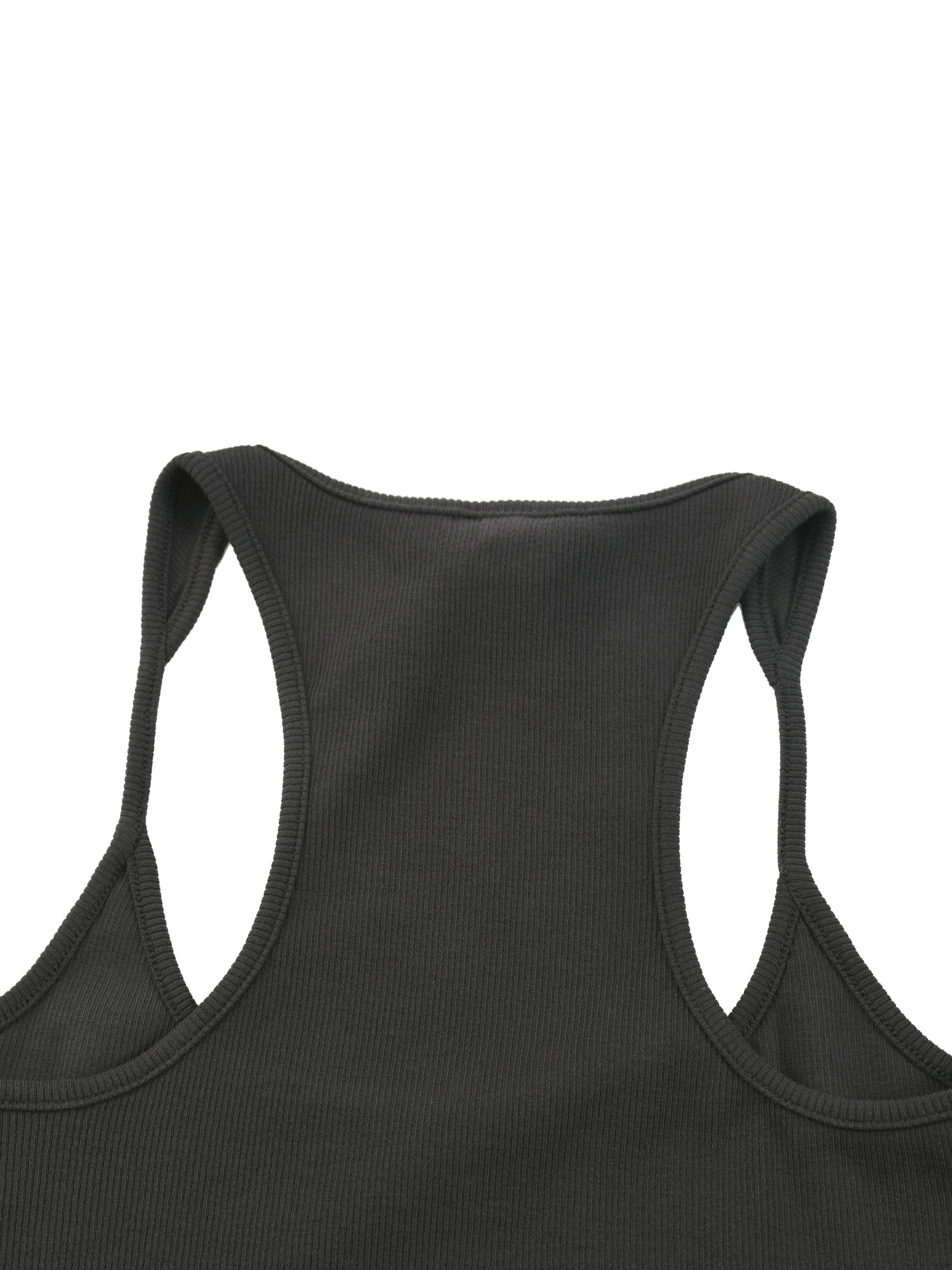 Neon Shadows Slim Fit Ribbed Racerback Tank Top