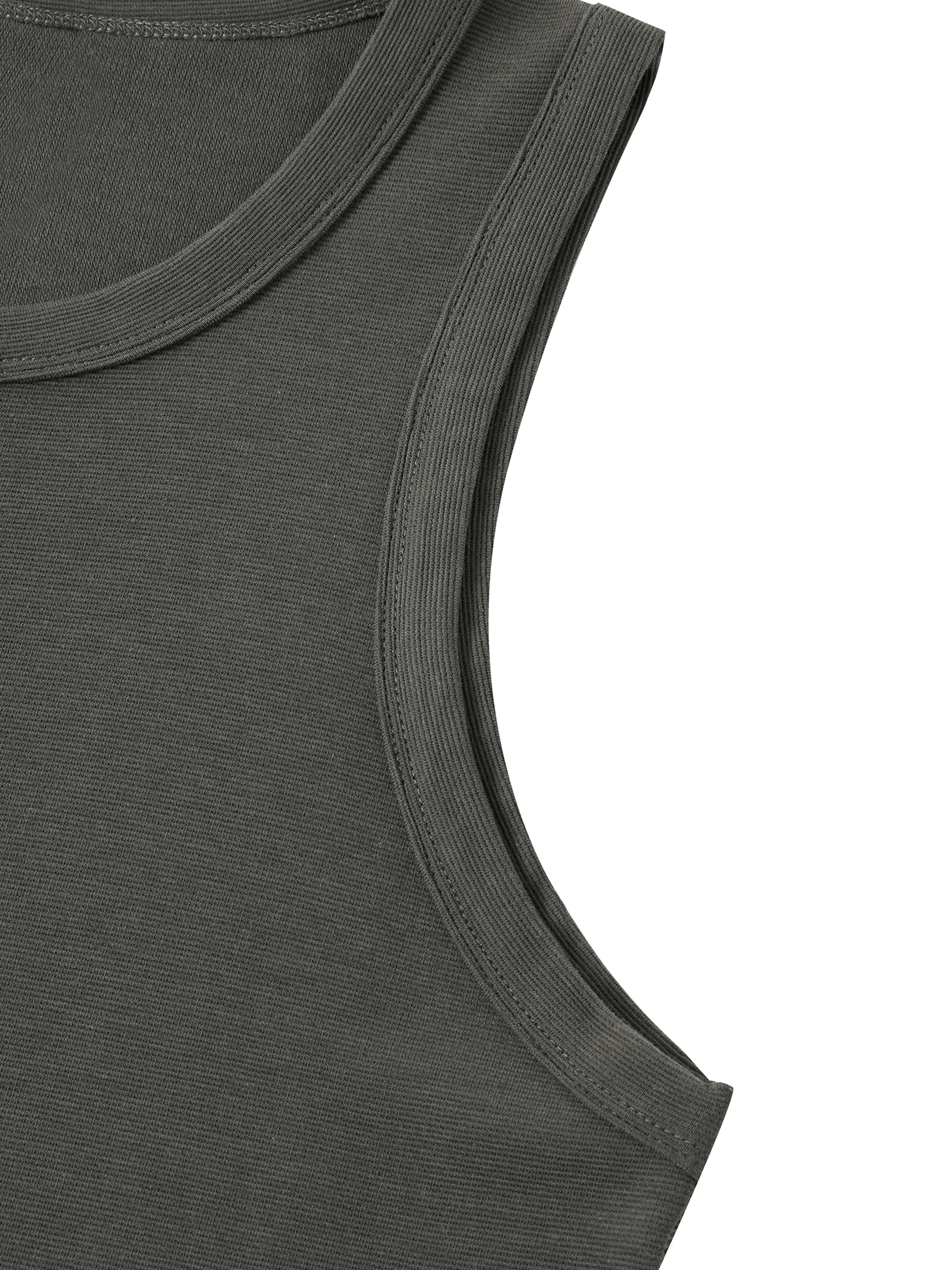 Men's Heavyweight Ribbed Branded Tank Top