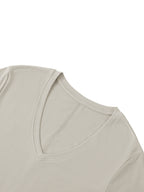 Women's V-Neck Short Sleeve Maxi Dress