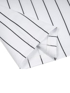 Unisex Striped Loose V-Neck T-Shirt