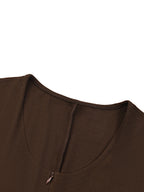 Women's Dual-Function Cape Tie-Waist Romper