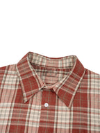 Unisex Plaid Boxy Short Sleeve Shirt