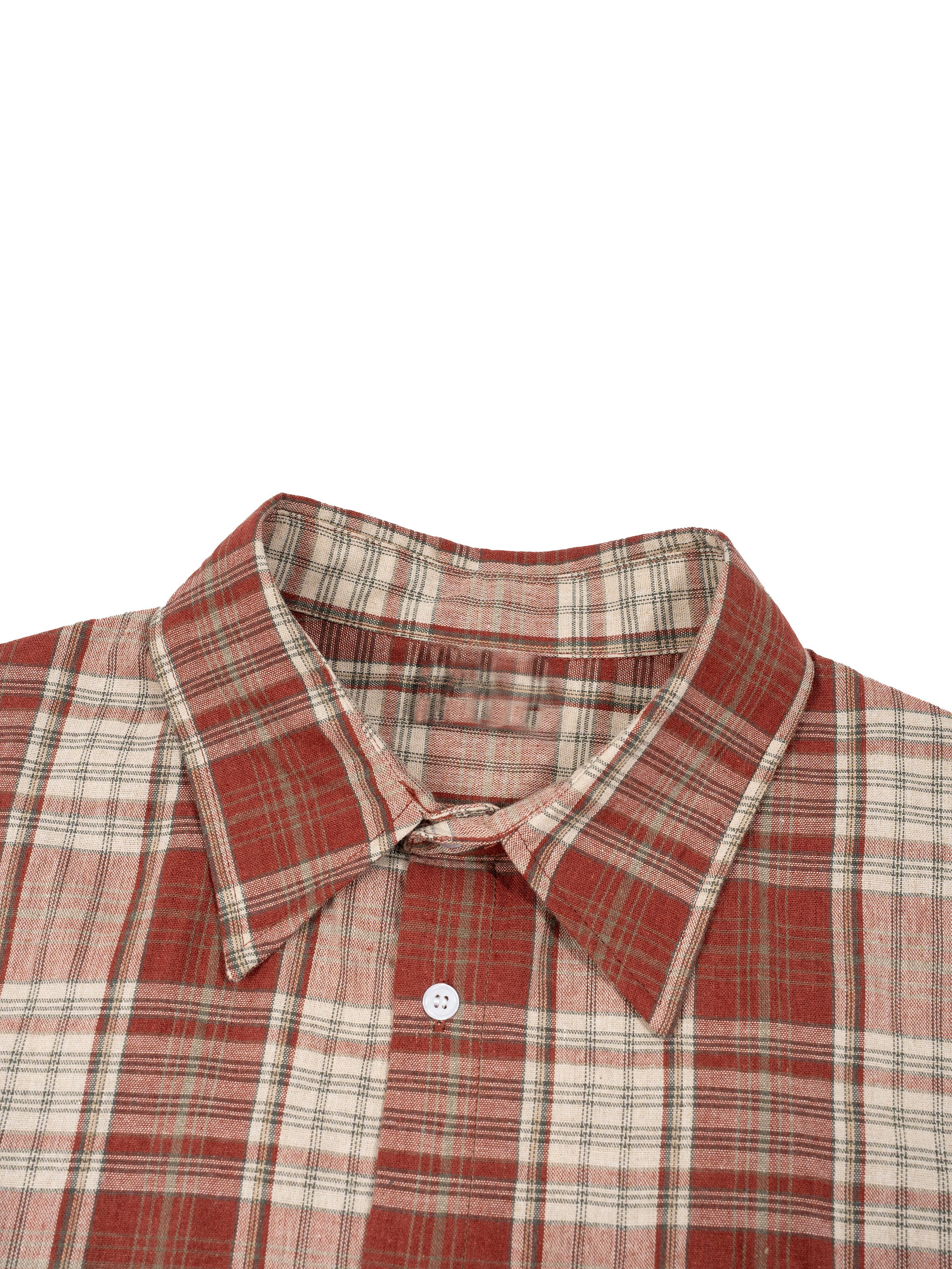 Unisex Plaid Boxy Short Sleeve Shirt