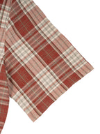 Unisex Plaid Boxy Short Sleeve Shirt
