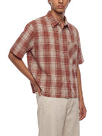 Unisex Plaid Boxy Short Sleeve Shirt