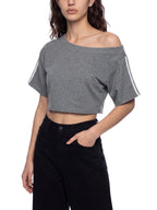 Women's Off-the-Shoulder Crop T-Shirt