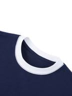 Unisex Boxy Color Block T-Shirt