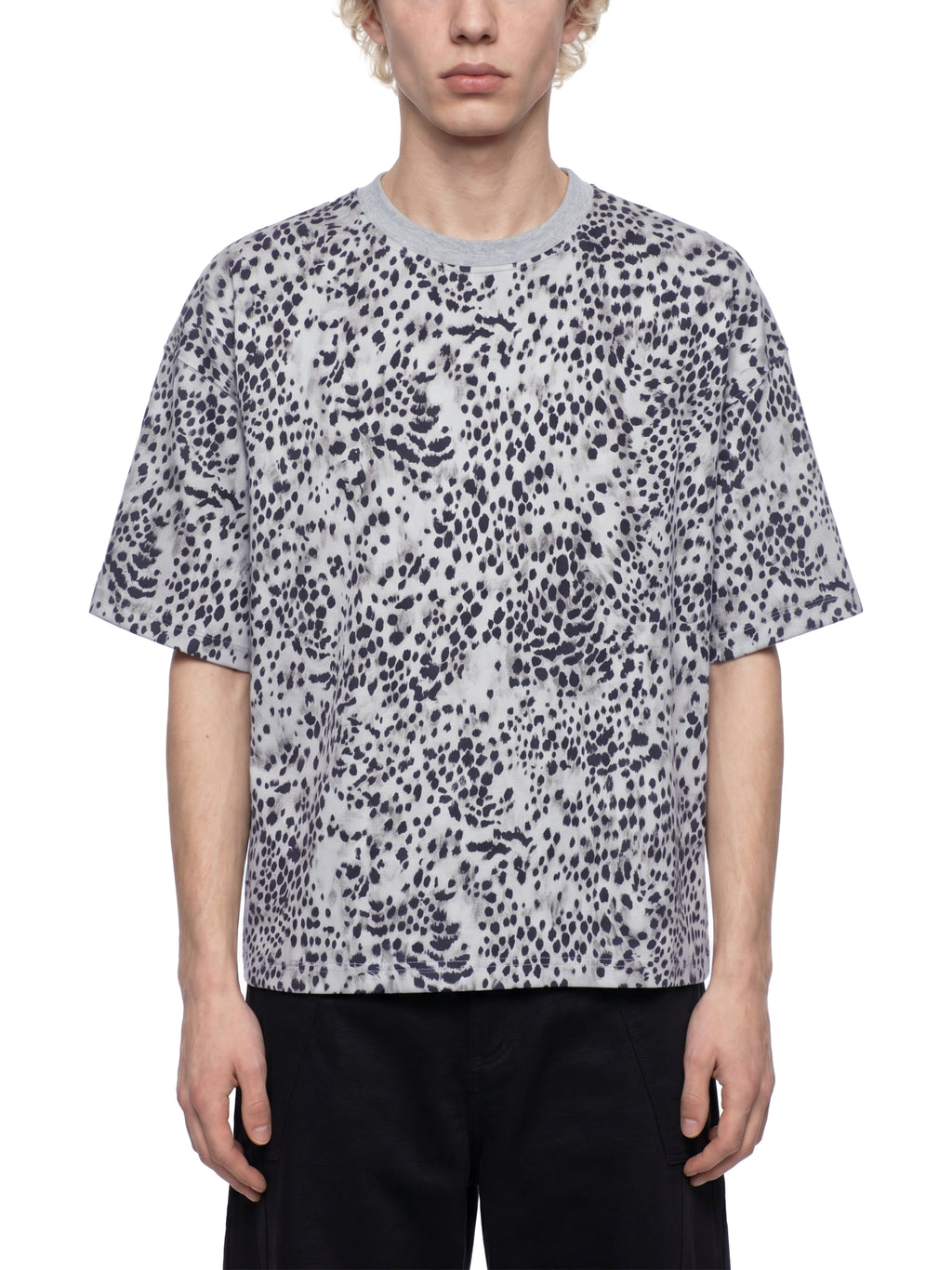 Artificial Experiments Leopard Print Boxy T