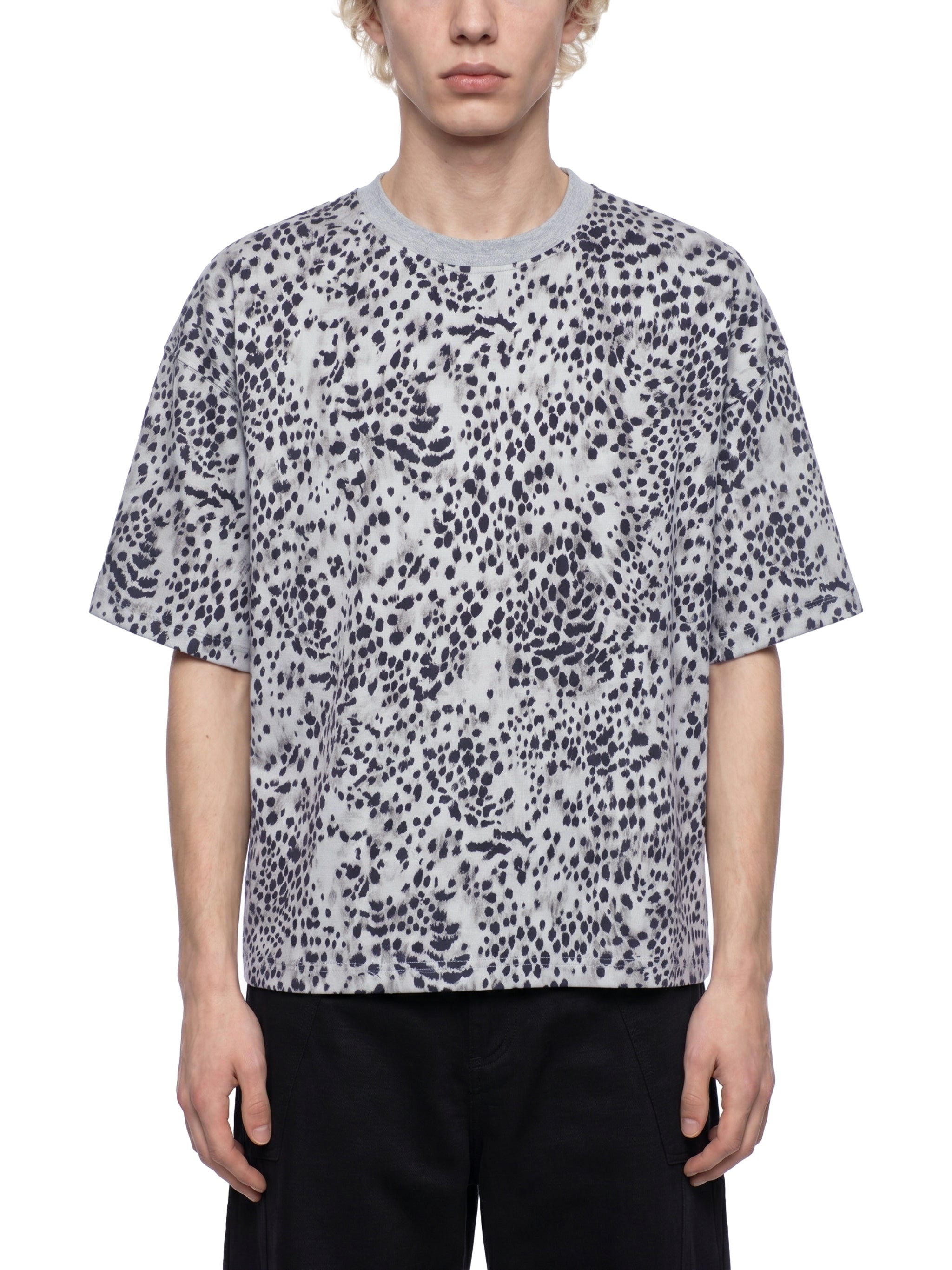 Artificial Experiments Leopard Print Boxy T