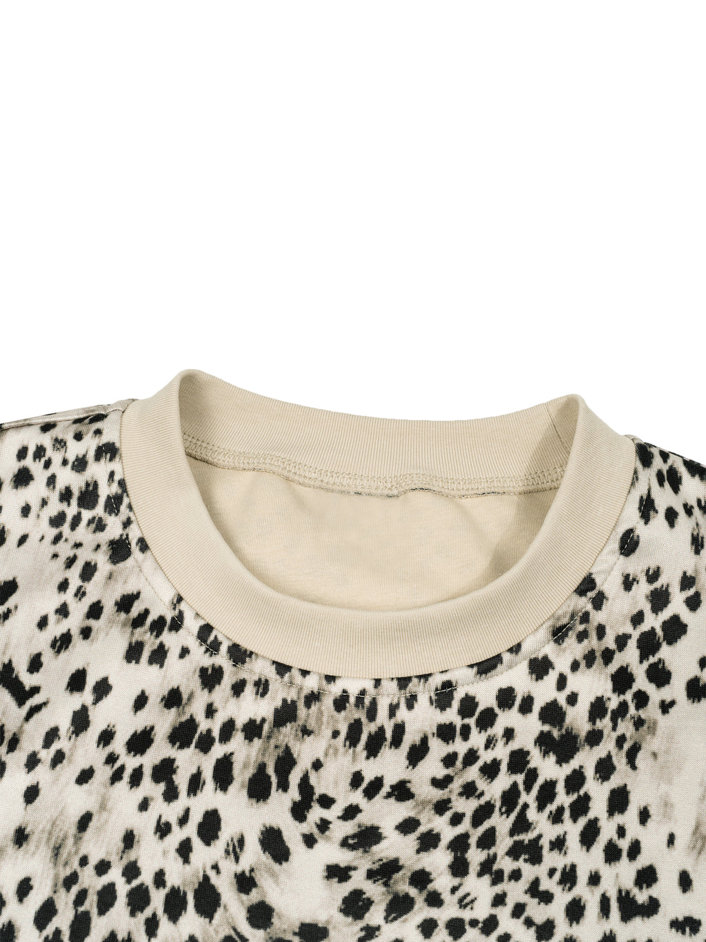 Artificial Experiments Leopard Print Boxy T