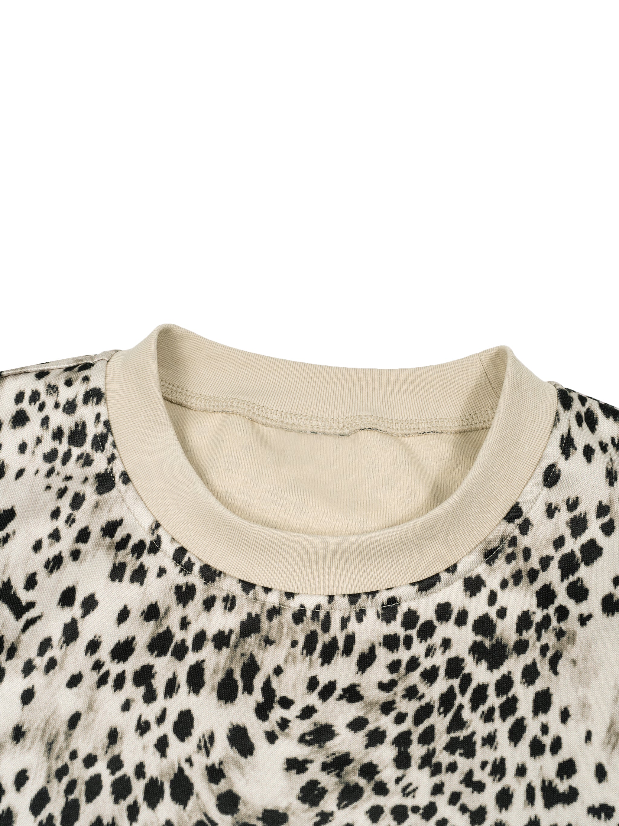 Artificial Experiments Leopard Print Boxy T
