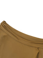 Women's Off-the-Shoulder Bell Sleeve Crop T-Shirt