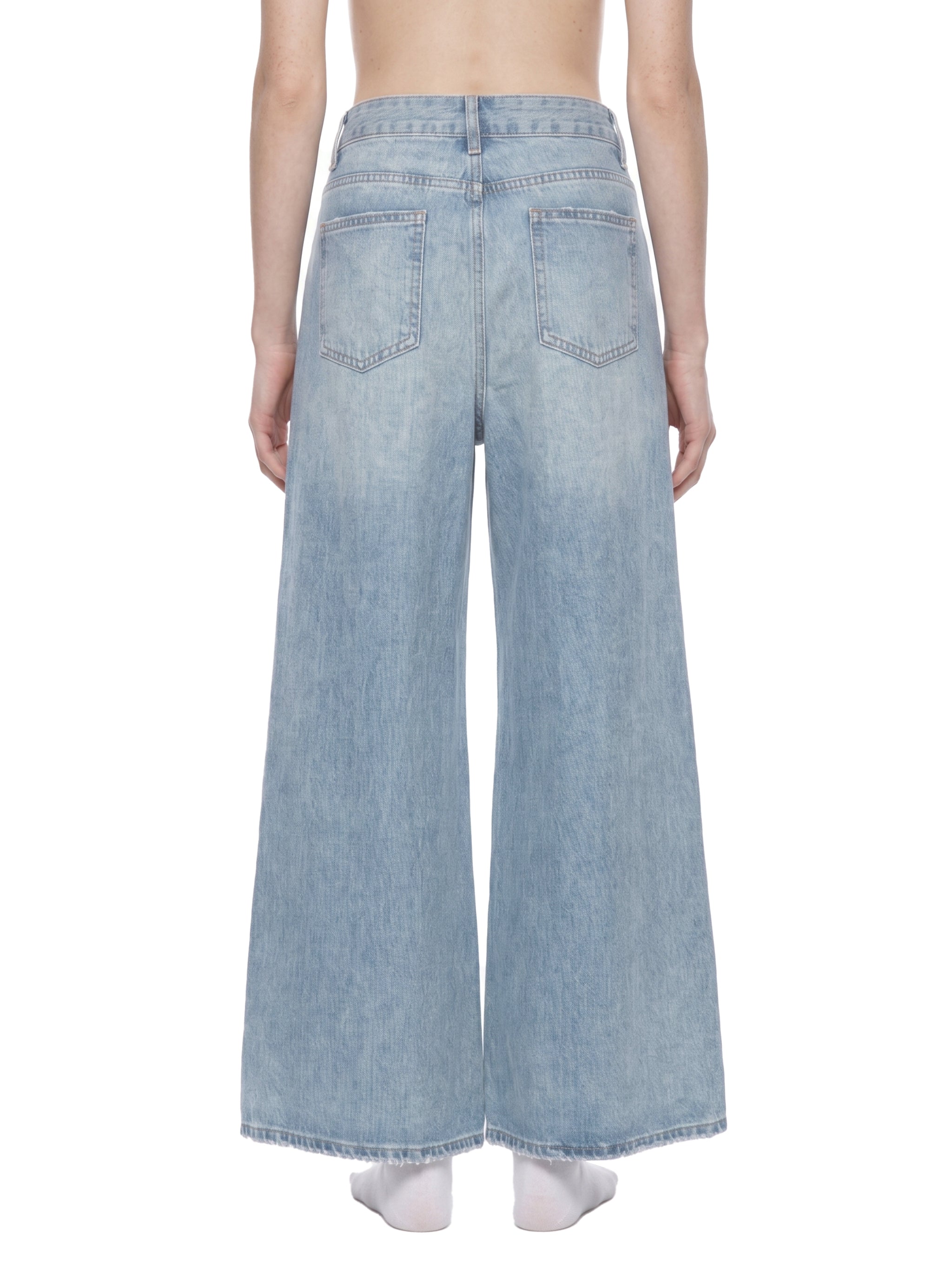 Women's Future Retro Distressed Wide Leg Jeans