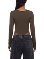 Women's Tight Long Sleeve Yoga Bodysuit